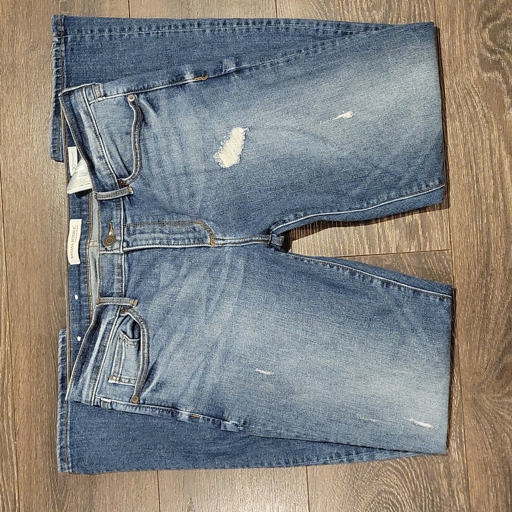 ❤NWOT! BANANA REPUBLIC DISTRESSED STRAIGHT LEG JEANS, 10 (30)